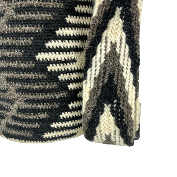 Mochila Kankuama Grande Blanco Gris Negro