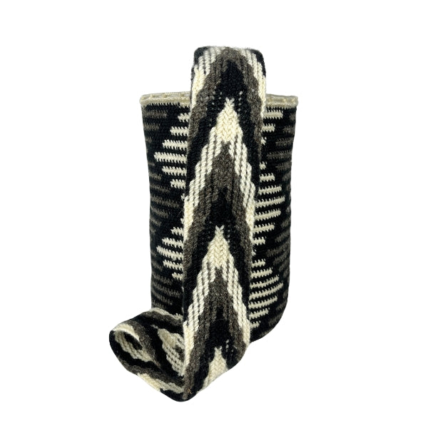 Mochila Kankuama Grande Blanco Gris Negro